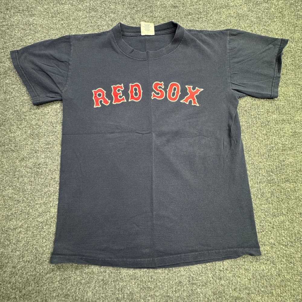 David Ortiz 34 Boston Red Sox Majestic T Shirt Mens M Blue MLB Baseball